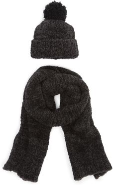 Barefoot Dreams Pompom Beanie & Scarf Set