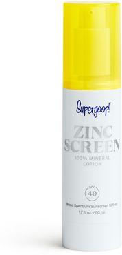 Supergoop! Zincscreen 100% Mineral Lotion Broad Spectrum Spf 40 Sunscreen