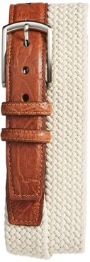 Big & Tall Torino Woven Cotton Belt Beige