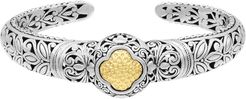 DEVATA Genuine 18K Gold & Sterling Silver Bali Filigree Dome Cuff Bracelet at Nordstrom Rack