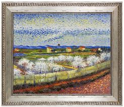 Overstock Art Peach Trees in Blossom, Versailles Silver King Frame - 26" x 30" at Nordstrom Rack
