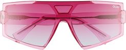 Space Age 65mm Sunglasses - Pink/ Pink Gradient