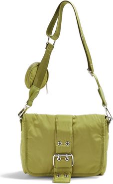 Buckled Crossbody Bag - Green