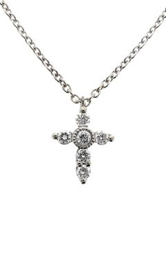 Diamond Mini Cross Necklace (Nordstrom Exclusive)
