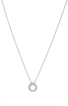 'Tiny Treasures' Small Diamond Circle Pendant Necklace