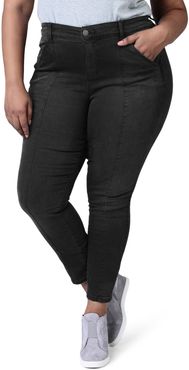 Plus Size Women's Slink Jeans Pintuck High Waist Ankle Slim Jeans