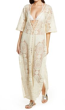 Lace Cover-Up Maxi Dress