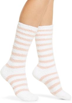 Barefoot Dreams Plush Stripe Crew Socks