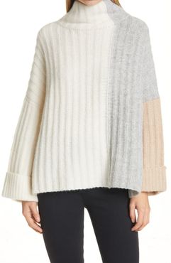 Talia Plaid Poncho Sweater