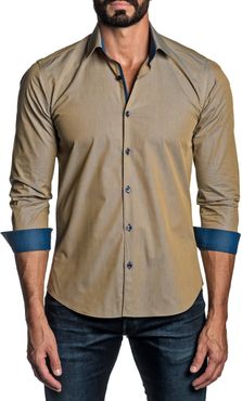 Regular Fit Solid Button-Up Shirt