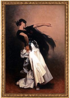 Overstock Art Study for Spanish Dancer, 1879-1882 by John Singer Sargent Framed Hand Painted Oil Reproduction at Nordstrom Rack