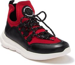 Karl Lagerfeld Paris Leather Neoprene Logo Sneaker at Nordstrom Rack