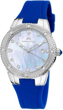 Porsamo Bleu Women's Linda Swarovski Crystal Accented Quartz Watch, 36mm at Nordstrom Rack