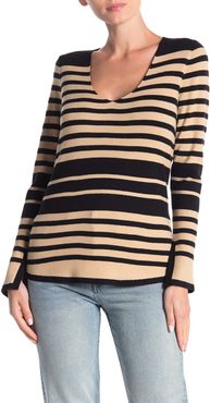 Cyrus Striped V-Neck Pullover Sweater at Nordstrom Rack