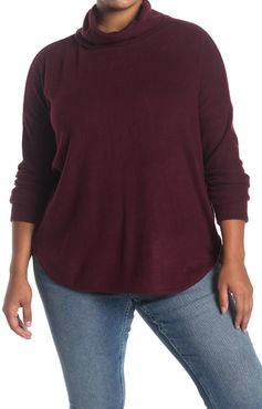 Sweet Romeo Turtleneck Ribbed Tunic Pullover at Nordstrom Rack