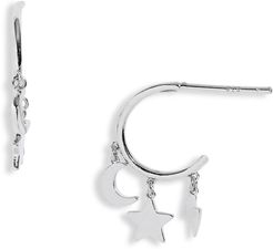 Celestial Charms Huggie Hoop Earrings