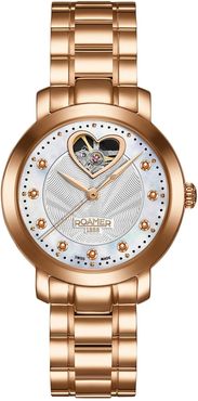 Roamer Women's Sweetheart Automatic Stainless Steel Strap Watch, 34mm at Nordstrom Rack