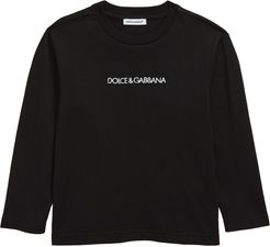 Boy's Dolce & gabbana Kids' Logo Embroidered T-Shirt