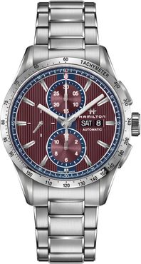 Hamilton Men's Broadway Burgundy Dial Automatic Dial Watch, 43mm at Nordstrom Rack