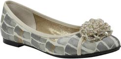 Mallantha Beaded Flower Ballet Flat