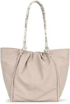 Jude Leather Tote Bag - Grey