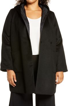 Plus Size Women's Marina Rinaldi Tallero Reversible Hooded Coat