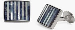 Mother-Of-Pearl & Sodalite Cuff Links