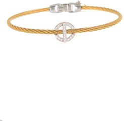 ALOR 18K Yellow Gold Stainless Steel Diamond Cable Cascade Chain Bracelet at Nordstrom Rack
