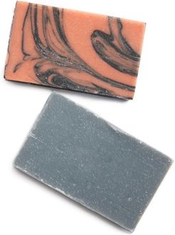 Rose Charcoal Face Soap Bar & Charcoal Soap Bar Set