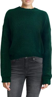 Eva Frayed Crewneck Sweater