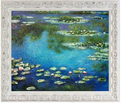 Overstock Art Water Lilies by Claude Monet Framed Hand Painted Oil Reproduction - 25" x 29" at Nordstrom Rack