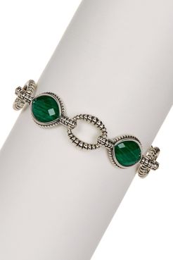 LAGOS Sterling Silver Malachite Link Bracelet at Nordstrom Rack