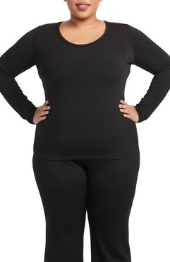 Plus Size Women's Pari Passu Sonia Long Sleeve Scoop Neck T-Shirt