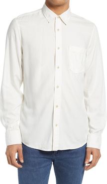 Washed Rayon Button-Up Shirt