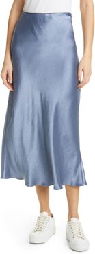 Alessio Satin Midi Skirt