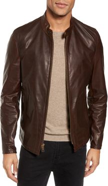 Cafe Racer Unlined Cowhide Leather Jacket