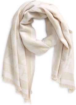 'G' Monogram Wool & Cashmere Scarf