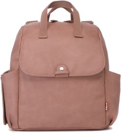 Robyn Convertible Faux Leather Diaper Backpack - Pink