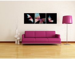 Chic Home Bedding Butterfly 3-Piece Wall Art - 27.5"x82.5" at Nordstrom Rack