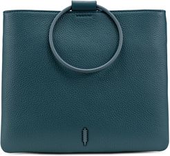 Le Pouch Ring Handle Leather Shoulder Bag - Blue