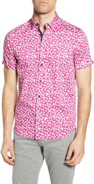 Relax Floral Short Sleeve Button-Up Shirt