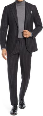 Stripe Wool Blend Suit