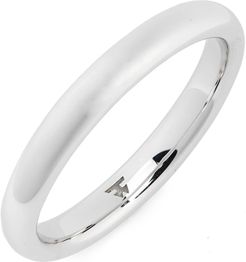 Slim Polished Classic Sterling Silver Band