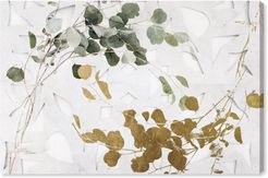 Golden Leaves Canvas Wall Art