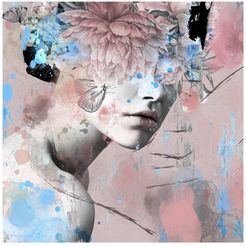 Marmont Hill Inc. Wild Floral Headdress Painting Print on Wrapped Canvas - 48"x48" at Nordstrom Rack