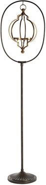 Willow Row Tall Bronze And Gold Hanging Metal Lantern On Stand - 15" x 58" at Nordstrom Rack
