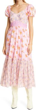 Angie Floral Midi Dress