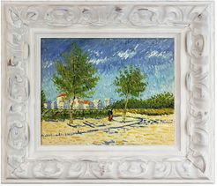 Overstock Art On The Outskirts of Paris with Brimfield Cottage White Frame, 13" x 15" at Nordstrom Rack