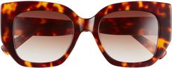 X Uncommon James By Kristin Cavallari 52mm Butterfly Sunglasses - Tortoise/ Brown Gradient