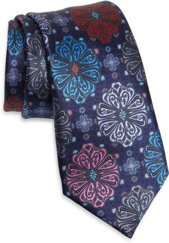 Floral Medallion Silk Tie